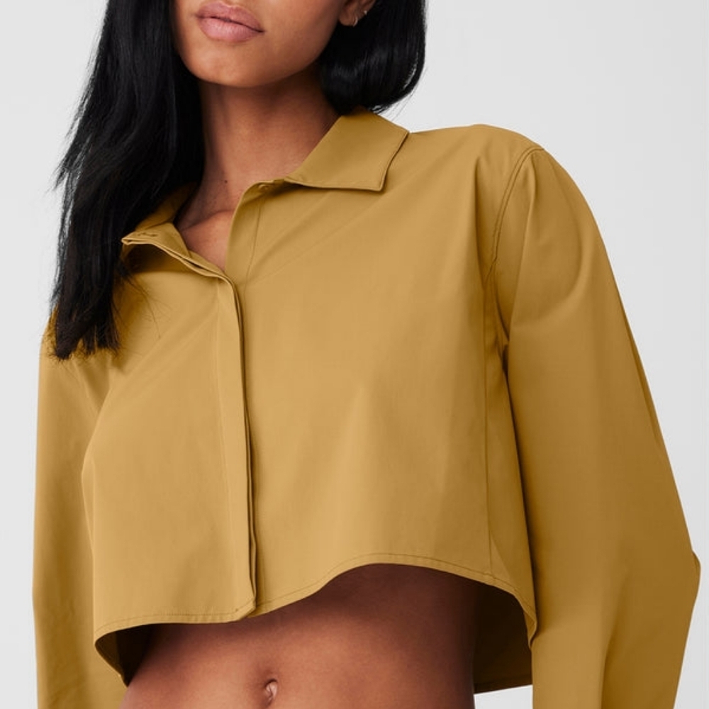 ALO Yoga Cropped Take Me Out Jacket Size L
